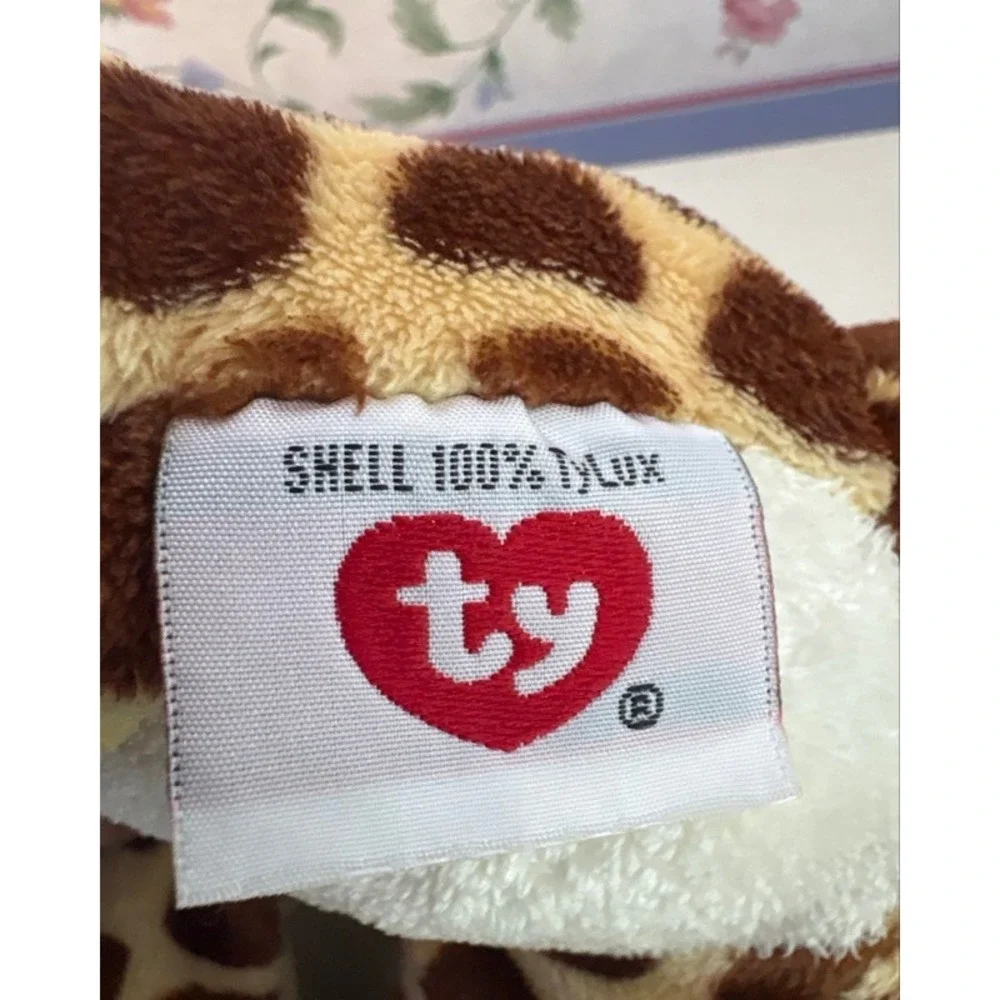 Ty Pluffies Giggler Giraffe Plush Stuffed Animal Brown Tan 2010 TyLux 10 inch